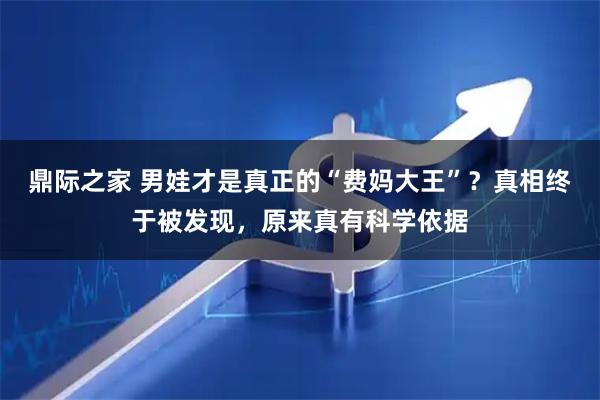 鼎际之家 男娃才是真正的“费妈大王”？真相终于被发现，原来真有科学依据