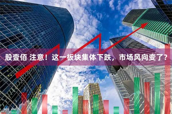股壹佰 注意！这一板块集体下跌，市场风向变了？