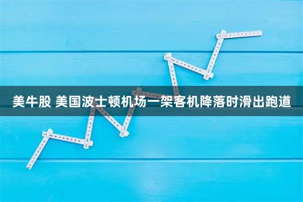 美牛股 美国波士顿机场一架客机降落时滑出跑道