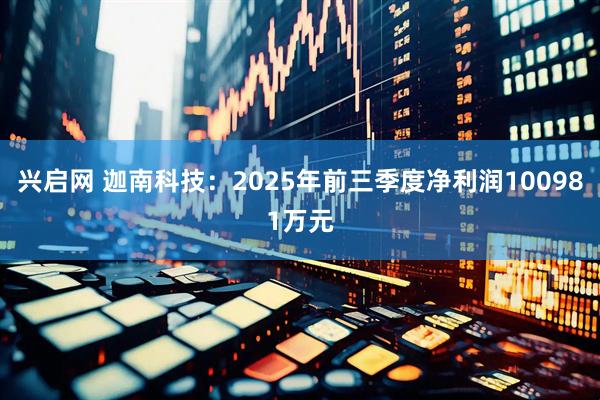 兴启网 迦南科技：2025年前三季度净利润100981万元
